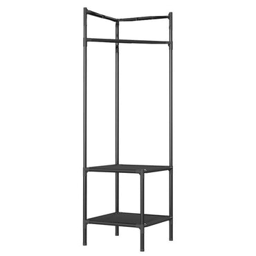 (Net) Corner Coat Rack 2 Layers Clothes  Closet Organizer with Shoe Rack for Corner Entryway Organizer / 565542
