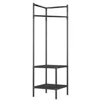 (Net) Corner Coat Rack 2 Layers Clothes  Closet Organizer with Shoe Rack for Corner Entryway Organizer / 565542