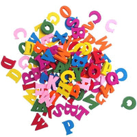 Children Alphabet A to Z Wooden Colored Buttons