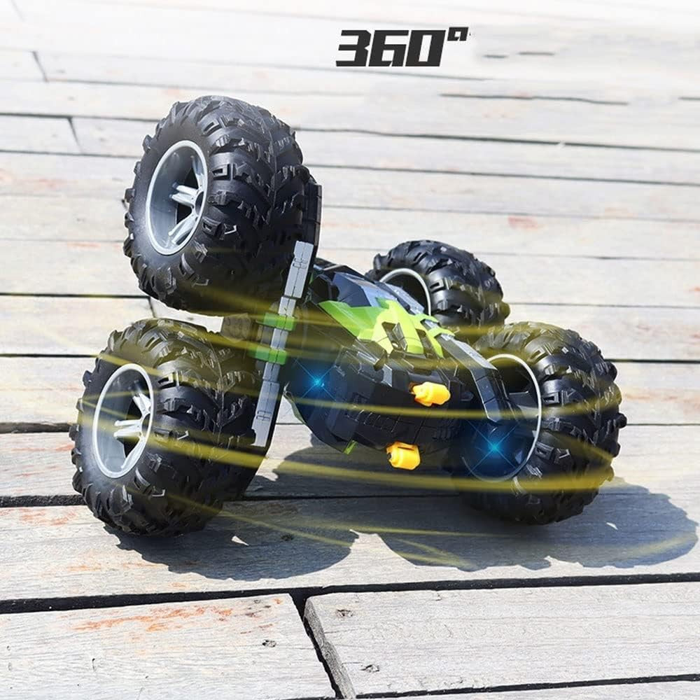 (NET) Wireless Stunt Remote Control Car 360°Rotating 4WD RC Vehicle Off-Road