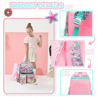 (NET) Meetbelify Star School Backpack Set Of 3 Pcs