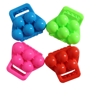 Kids Toy Snowball Clip for Winter Outdoor Sport - 5-Ball Snow Ball Maker