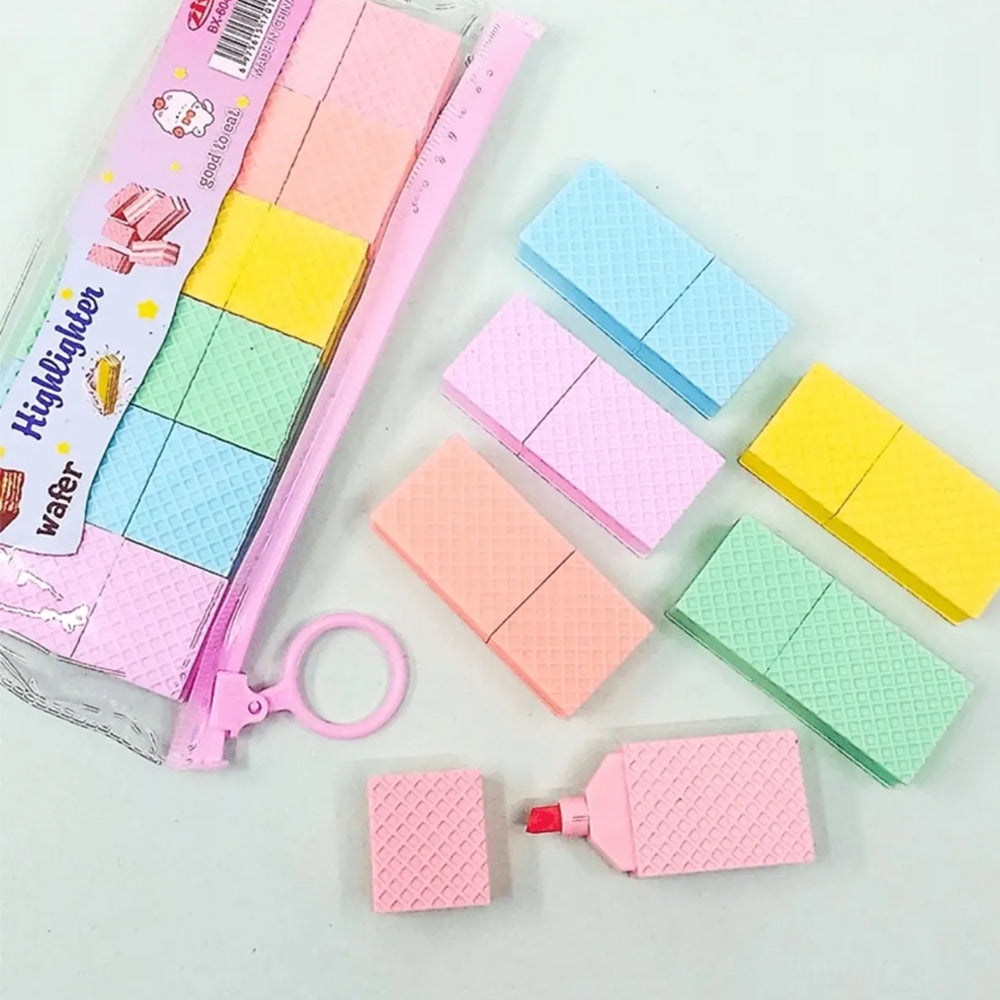 Kawaii Wafer Look Mini Highlighter Set / BX-604