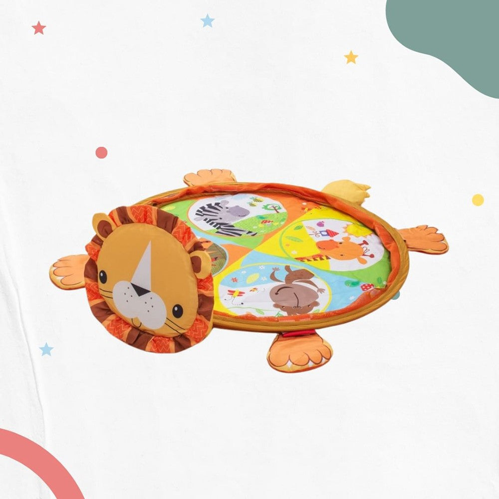 (NET) 3 in 1 Promotional Baby Play Mat Toys Lion Game Pool with 12 Balls