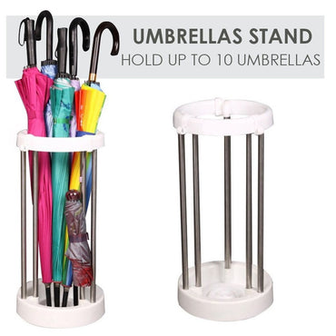 Rain Stand Stela Buckle up Plastic and Steel Rain Stand Stela, Umbrella Holder Organizer / 5890
