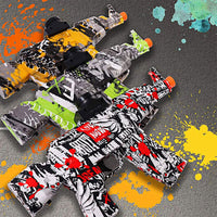 (NET) Auto Splatter Ball Blasters  With 5000 Water Beads Ak Ejection Shooting Gun Toys Electric Gel Ball Blaster Gun