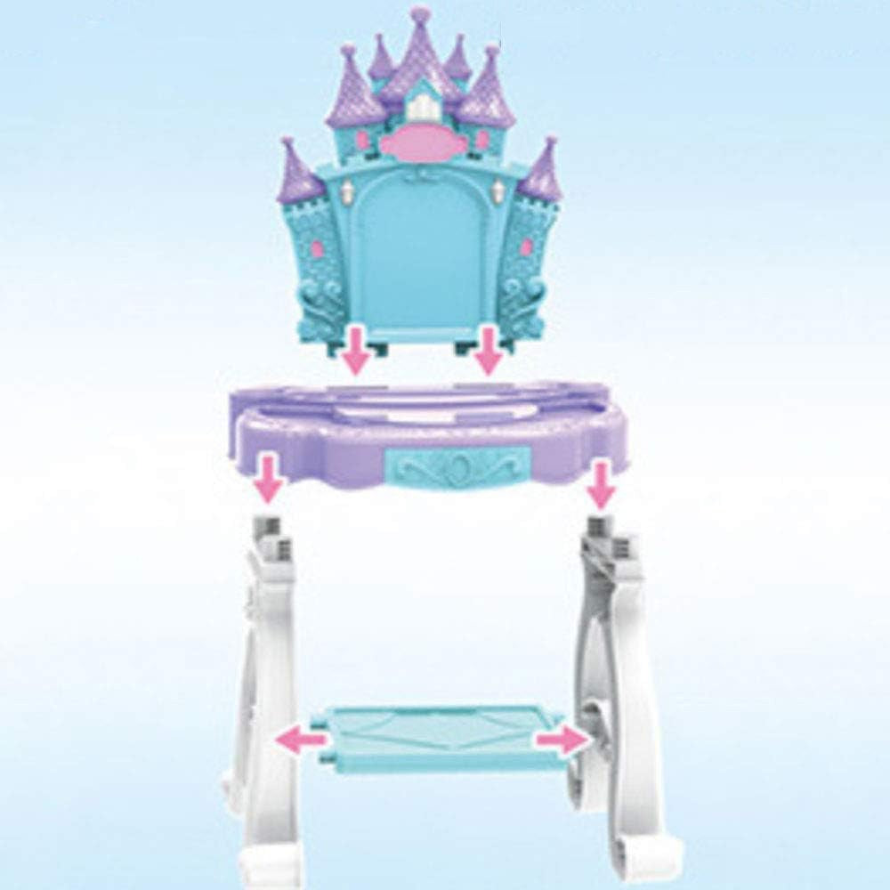 (NET) Beauty Princess Dressing Table Girls Movable Bar Box