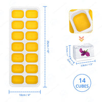 Silicone Ice Cube Trays With Removable Lids