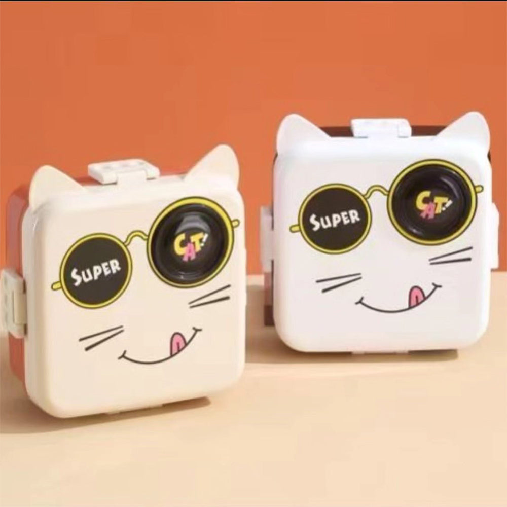 Compartment Cat Lunch Box