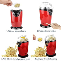 (Net) Electric Mini Popcorn Machine Oil-Free