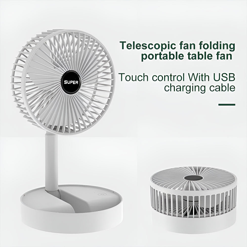 (NET) USB Folding Electric Rechargable Fan