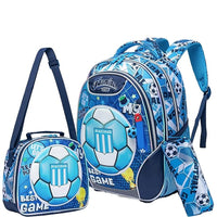 (NET) Football Backpack For Girls Set Of 3 Pcs