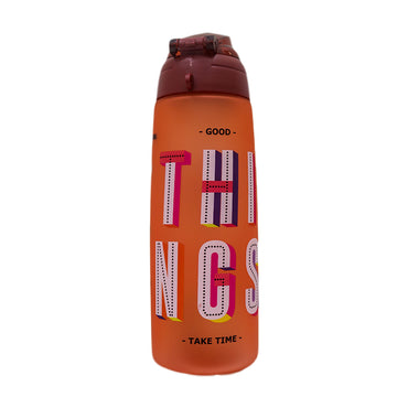 Plastic Water Bottle With Straw 800 ML