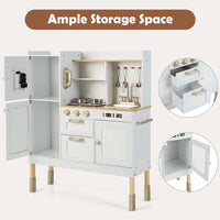 (Net) Wooden Milky White Golden Kitchen / W10C692C