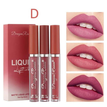 (NET)3 Colors Matte Lipstick Waterproof Set/804090