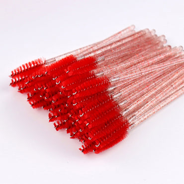 (NET) Eyelash Brush Crystal Mascara Wands 50 Pcs