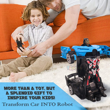 Remote Control Car to Robot Transforming Car Toy