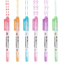 Curve Highlighter Pen Set Of 6 Pcs / DM-7009-6