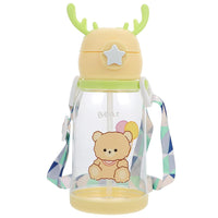 Plastic Bottle With Straw / KN-6