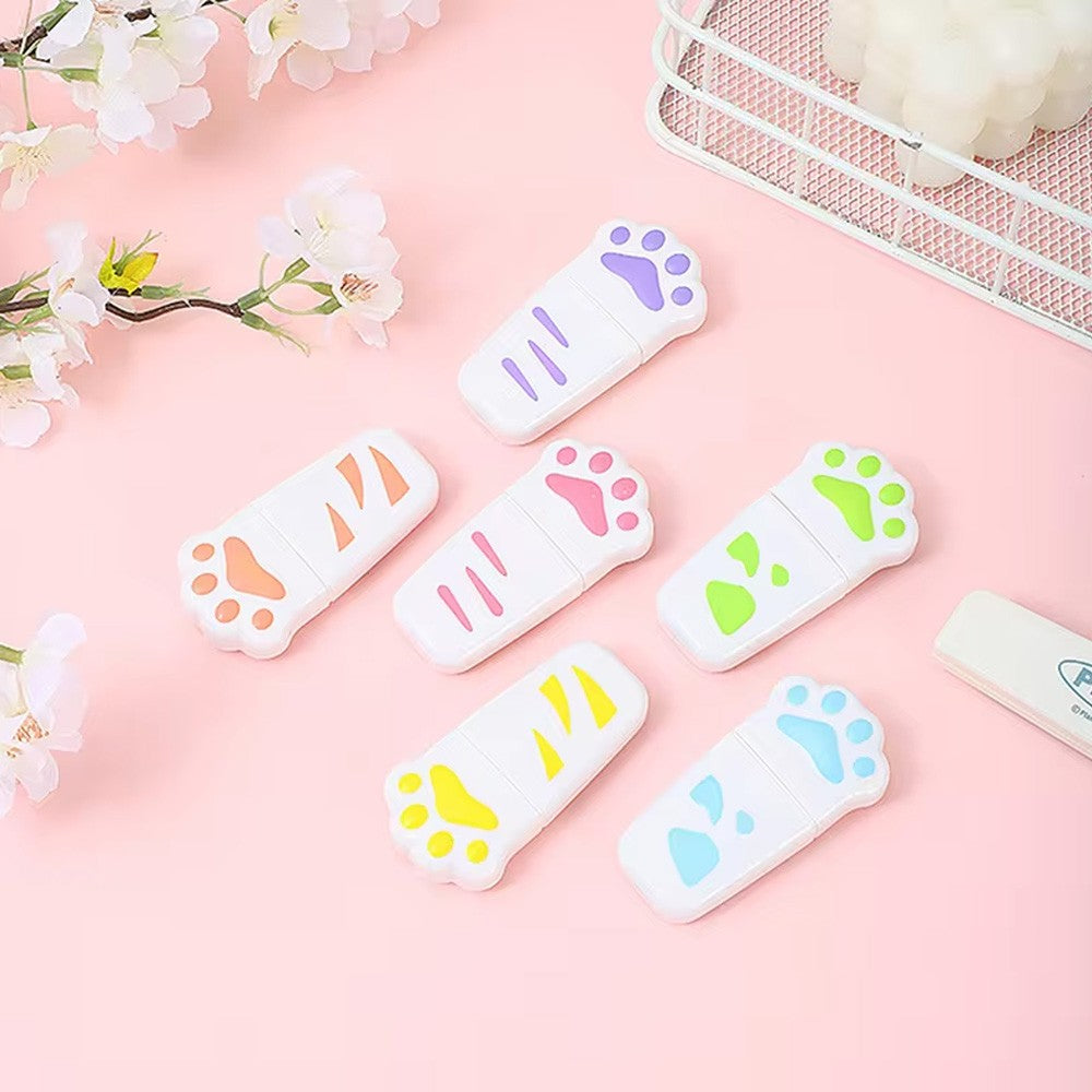 4 pcs Creative Cat Claw Highlighter Pens