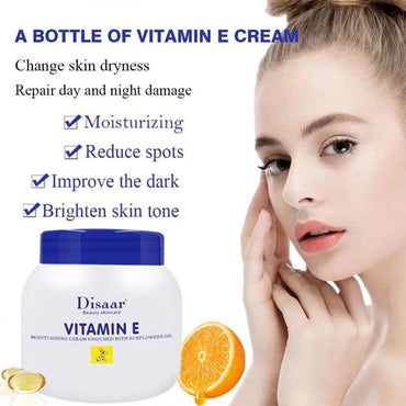 (NET) Disaar Vitamin E Cream Moisturizing Soft Skin Body Lightening Cream 250ML / DS51965