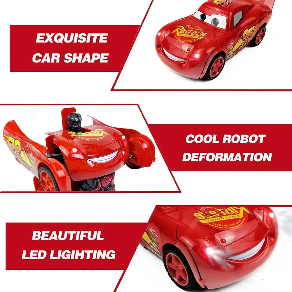 (NET)  Remote Control Car 2in1 Transform Robot RC Cars Deformation