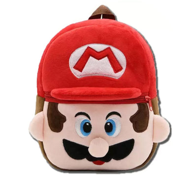 (NET) Premium Quality Mario Red & Brown Soft Plush Bag