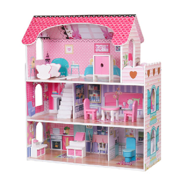 (Net) Wooden Doll house Playset