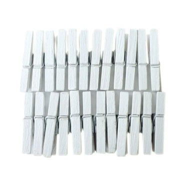 20 Mini Silver Clothes Clips