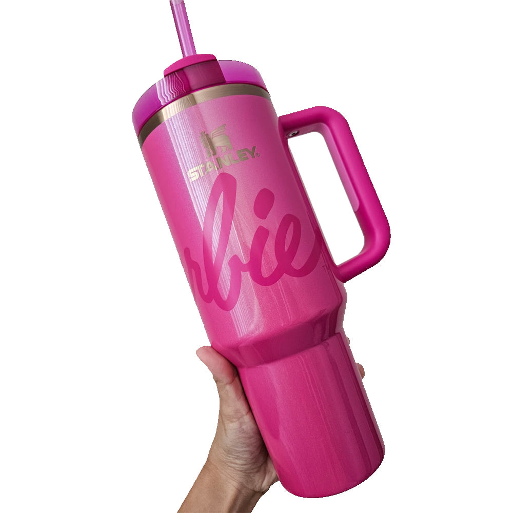 (Net) Stanley Pink Barbie Thermos Cup Tumbler 1.2 L