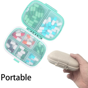 8 Compartments Travel Pill Organizer