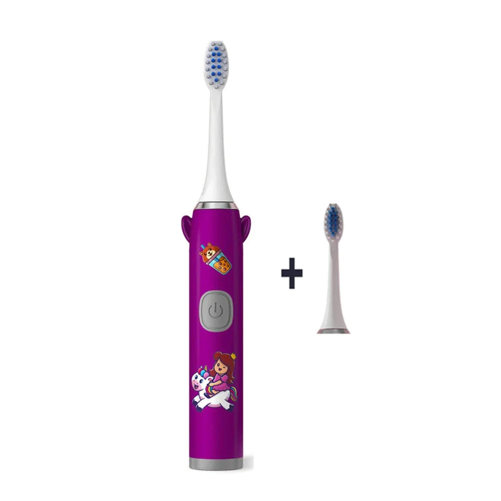 Child Acoustic Electric Battery Toothbrush Kid Cartoon / KN-301
