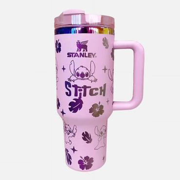 (Net) Stanley Pink Stitch Thermos Cup Tumbler 1.2 L