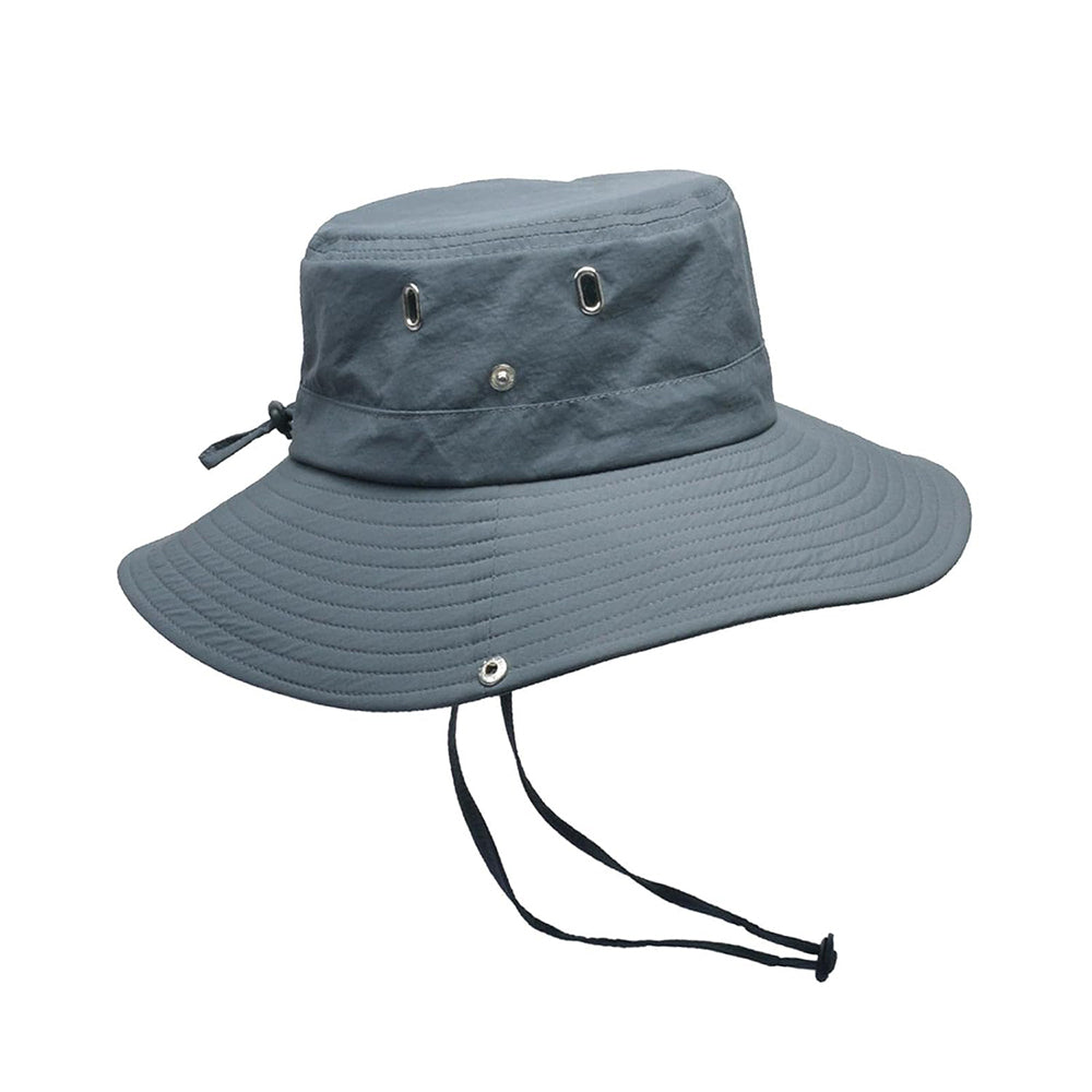 Breathable Party Hat Polyester Adjustable Sun Protection Wide Brim Fisherman Caps for Camping Fishing