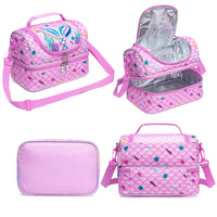 (NET) Mermaid Kids Lunch Bag Insulated Bento