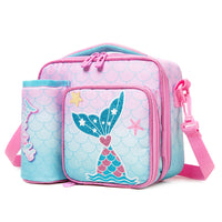 (NET) Mermaid Kids Lunch Bag Cute Polyester Tote Bag