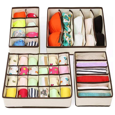 Underwear Storage Box Set Of 4 Pcs