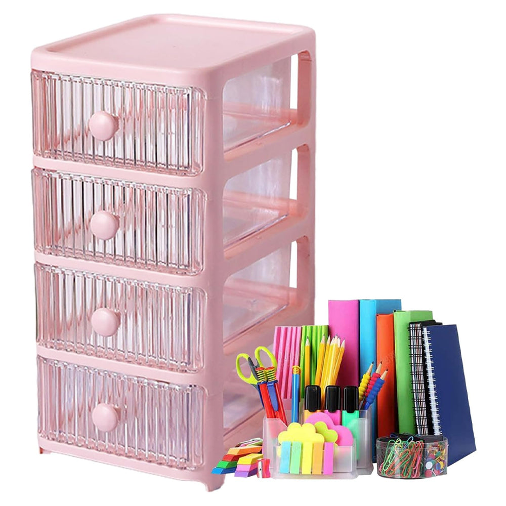 Storage Box 4 Layers Stackable Desk Organizer