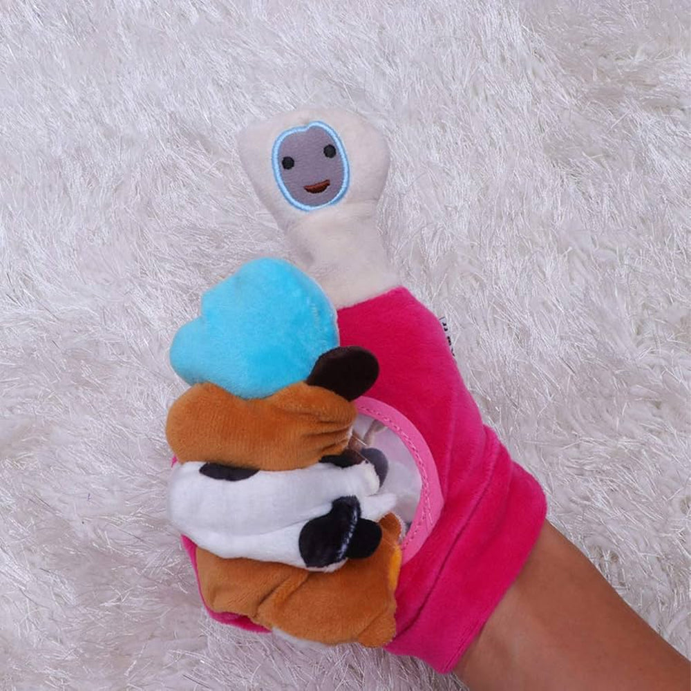 Hand Finger Plush Puppets Glove Baby Child Zoo Farm Animal