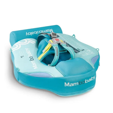 (Net) Mambobaby Non-inflatable Swim Float Soft Waterproof Swimming Float Skin-friendly Swim Trainer with Tail Float for 3-24 Months Boys Girls Green Without Canopy