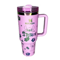 (Net) Stanley Pink Stitch Thermos Cup Tumbler 1.2 L
