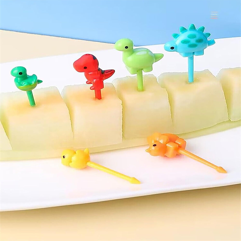 Mini Forks Animal Food Picks for Kids 6 pcs