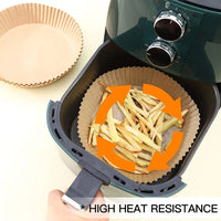 (net) Air Fryer Liners Disposable Paper 50 Pcs