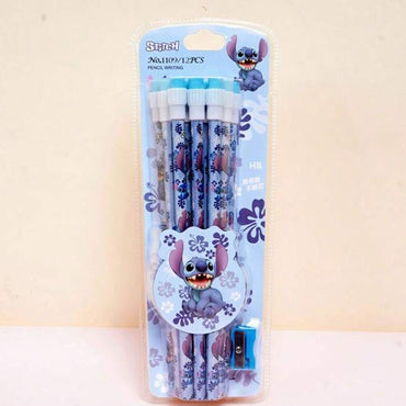 Pencils Set Stitch 12 Pcs With Sharpener / 211093