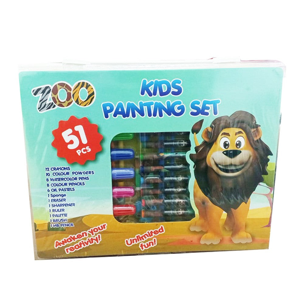 51 pcs Water color Pen Set Animal Lion