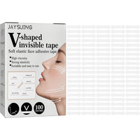 (NET)100PCS V Shaped Invisible Tape Face Lift Tape