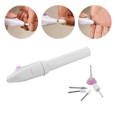 Mini Electric Nail Decorator Art Tips Manicure Tools Nail Care Fingernail Machine With 5 Precision Crafted Nail Heads