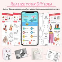 (Net) Mini Pocket Printer, Gifts for Kids, Portable Thermal Printer for Pictures/Retro-Style Photos/Receipts/Notes/Lists/Label/Memo/QR Codes, Smart Printer with Android or iOS APP / 90758/ C9