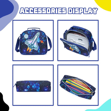 (NET) Astronaut Backpack  Set Of 3 Pcs