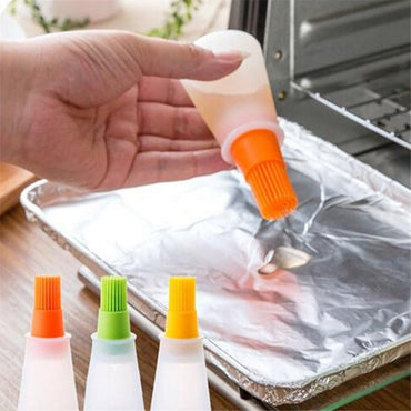 Silicone Squeeze Basting Brush Oil Dispenser